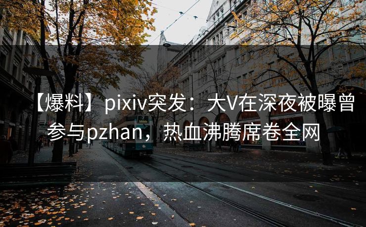 【爆料】pixiv突发：大V在深夜被曝曾参与pzhan，热血沸腾席卷全网